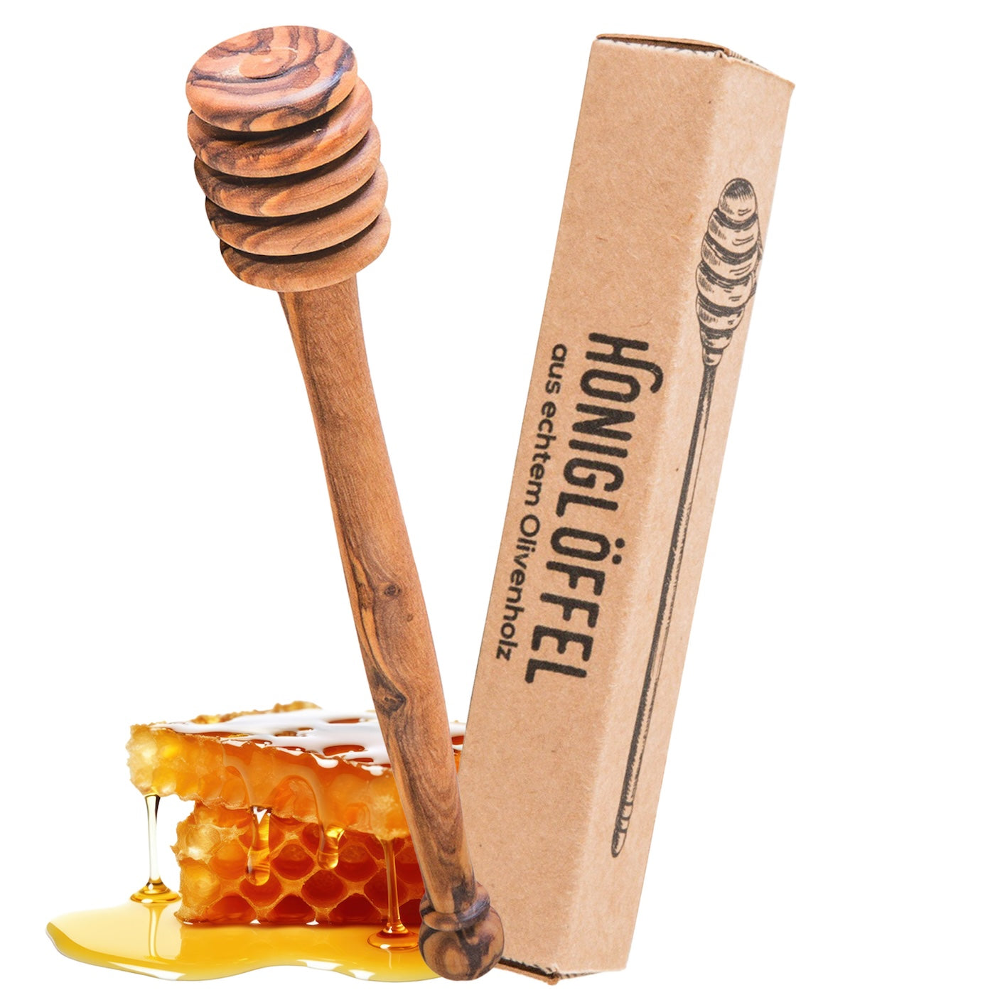 Honiglöffel aus Olivenholz – beegut