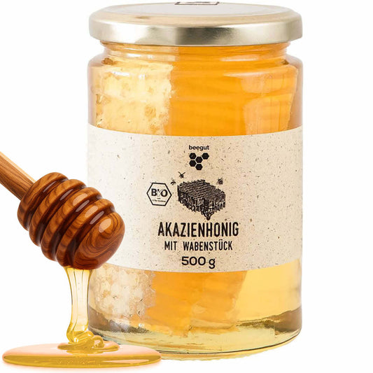 Das Beste aus dem Bienenstock=>Das Wabenstück ist 100% naturbelassen und enthält neben Honig auch Wachs, Pollen und Propolis. Ein Wabenhonig ist immer etwas besonderes und eignet sich auch perfekt als Geschenk. 