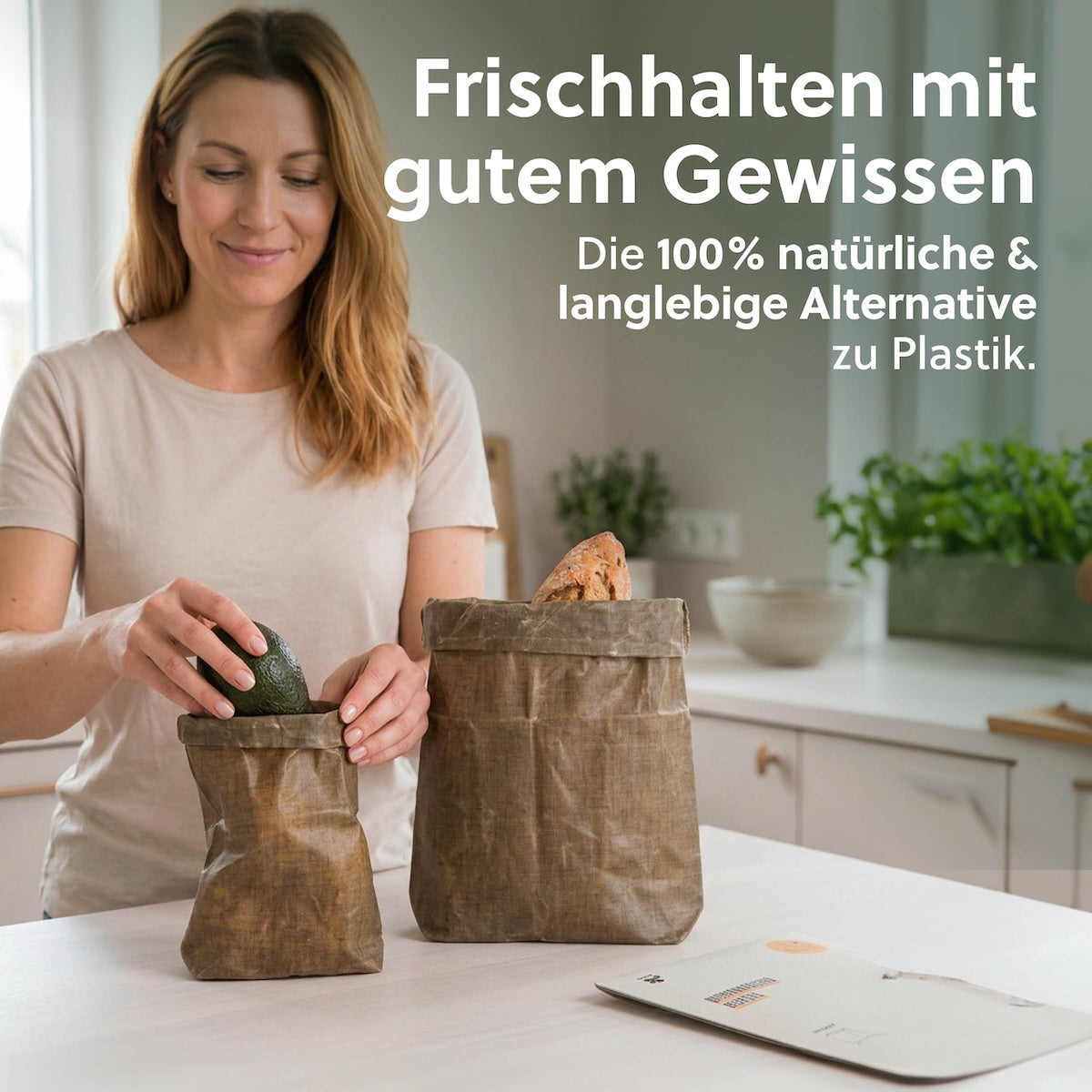Bienenwachstuchbeutel Leinen