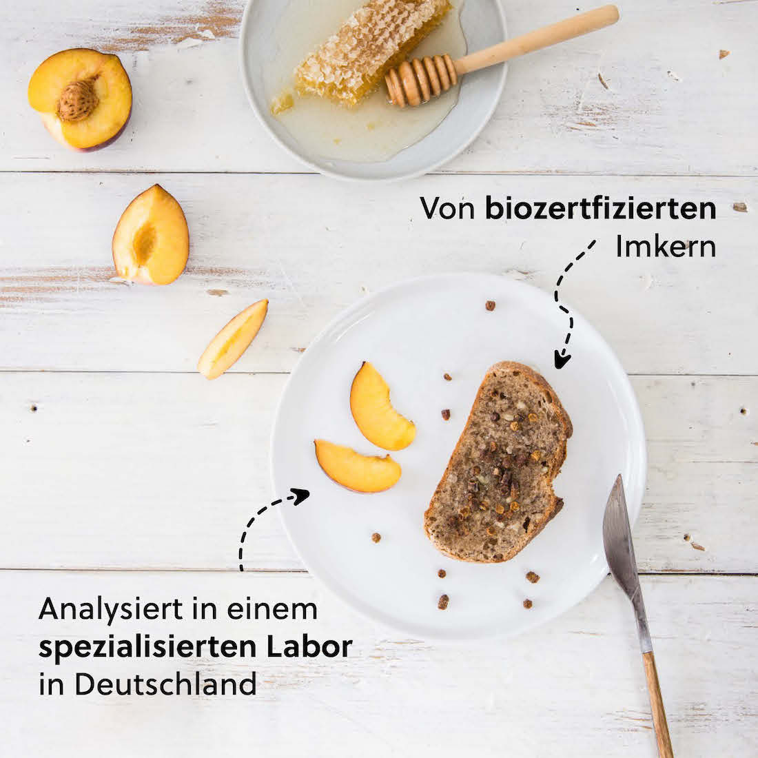 Einzigartiger Geschmack=>Bienenbrot schmeckt leicht herb und bietet einen Kontrast zwischen süß-säuerlich. Es passt ausgezeichnet zum Honigbrot oder einfach so als Nascherei.
