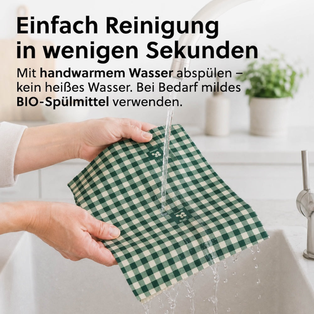 Bienenwachstuch Set mit drei Größen (S,M,L)