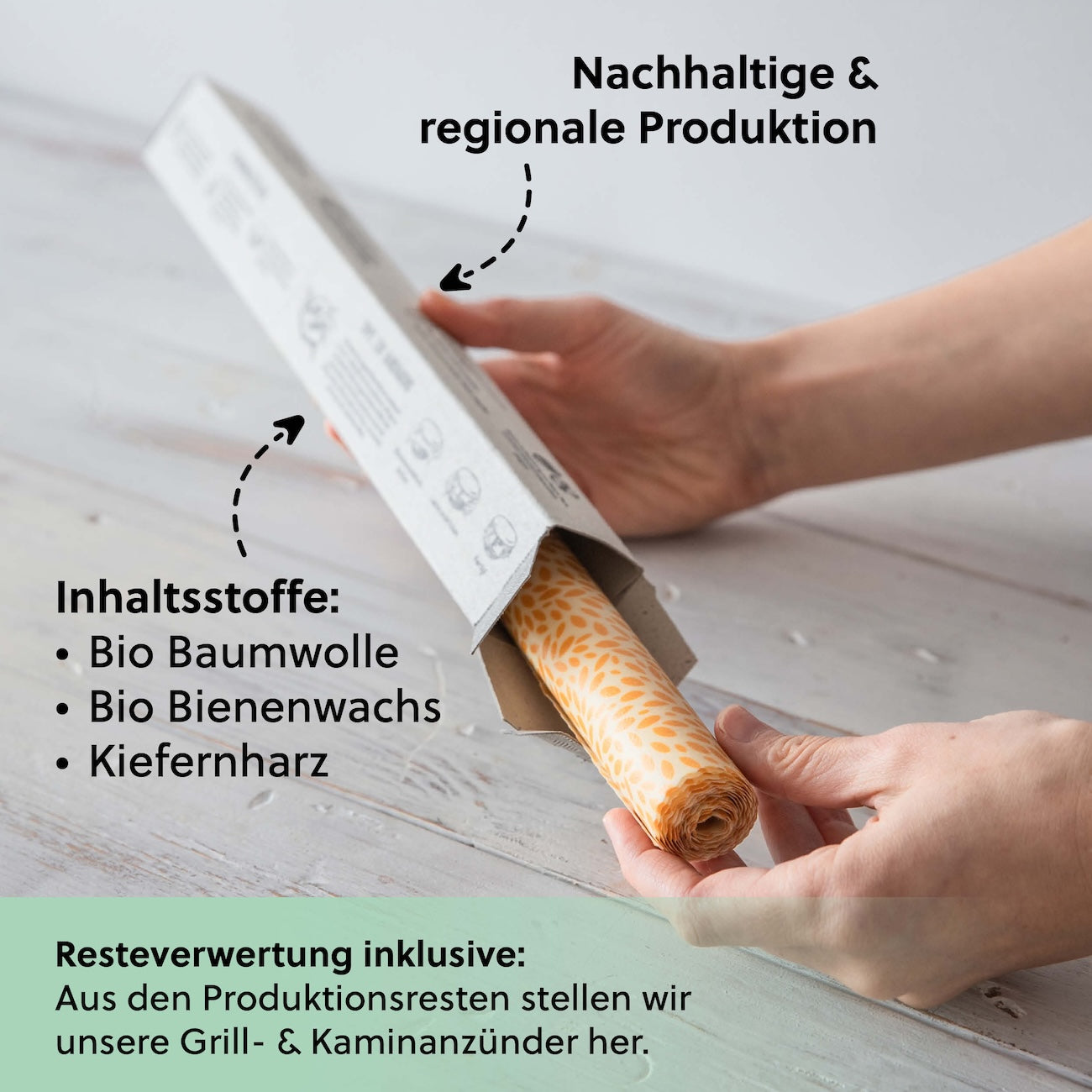 Bienenwachstuch Rolle, 100x35cm
