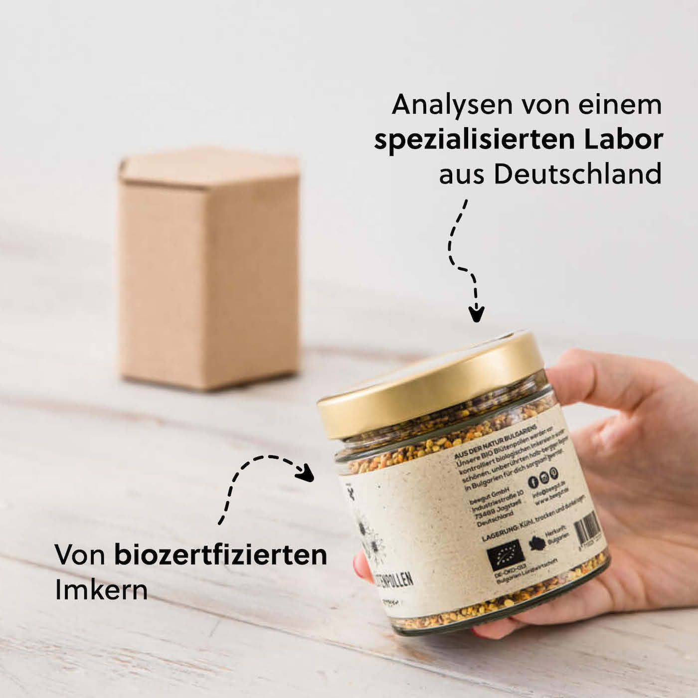 Aus regionaler Imkerei=>Die aktuelle Ernte stammt von biozertifizierten Imkerkooperativen aus naturbelassenen und ländlichen Regionen Ungarns.   