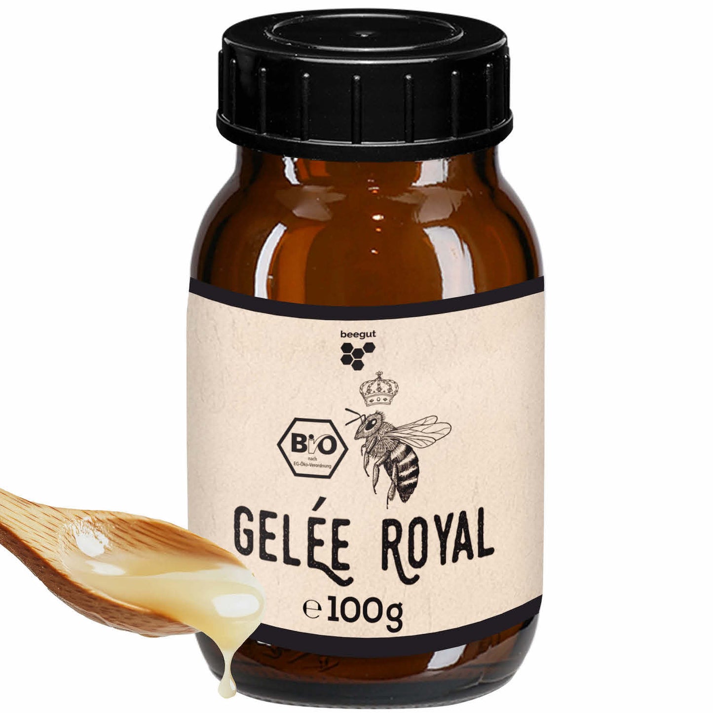 Einzigartig in der Natur=>Gelee Royal ist aufgrund seiner besonderen Zusammensetzung einzigartig in der Natur. Es enthält hochwertige Proteine, Aminosäuren, Mineralien und Fettsäuren, insbesondere 10-HDA. 