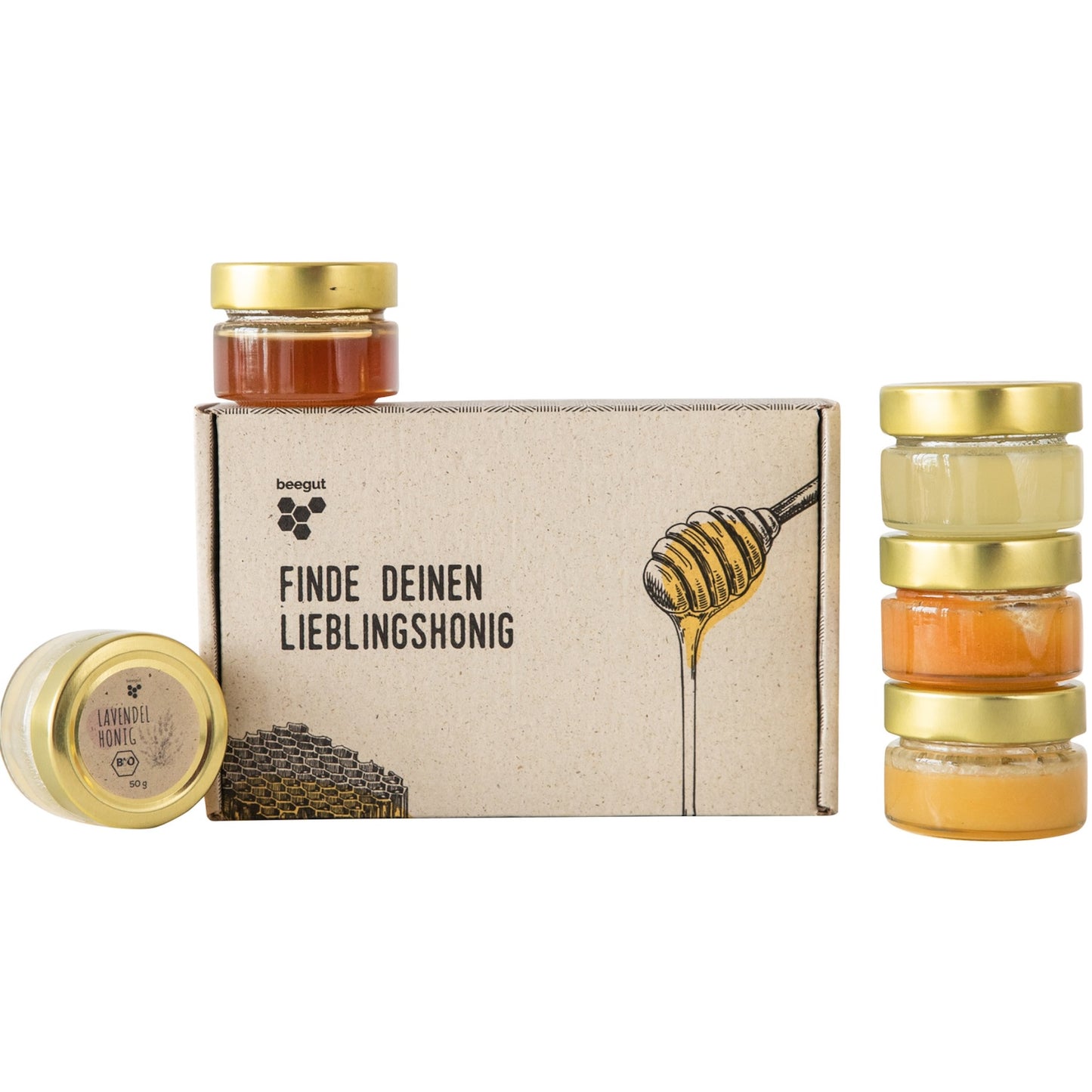 Genieße das volle Aroma=>Ob für den Frühstückstisch, als süße Zugabe zum Tee oder als originelles Geschenk – dieses Honigset bringt Genuss, Überraschung und Qualität ins Glas.