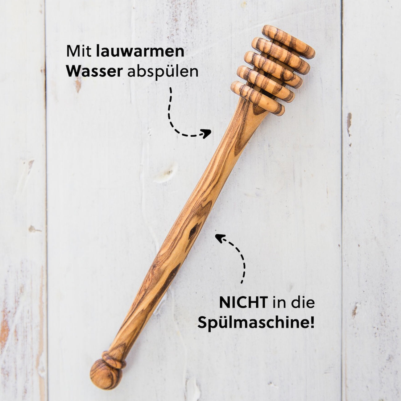 Pflegeleicht & langlebig=>Ohne Seife, ohne Reinigungsmittel. Einfach mit lauwarmen Wasser abspülen und mit einer kleinen Bürste oder einem Schwammtuch nachhelfen, letzte Honigreste aus der Lamellenstruktur zu entfernen.