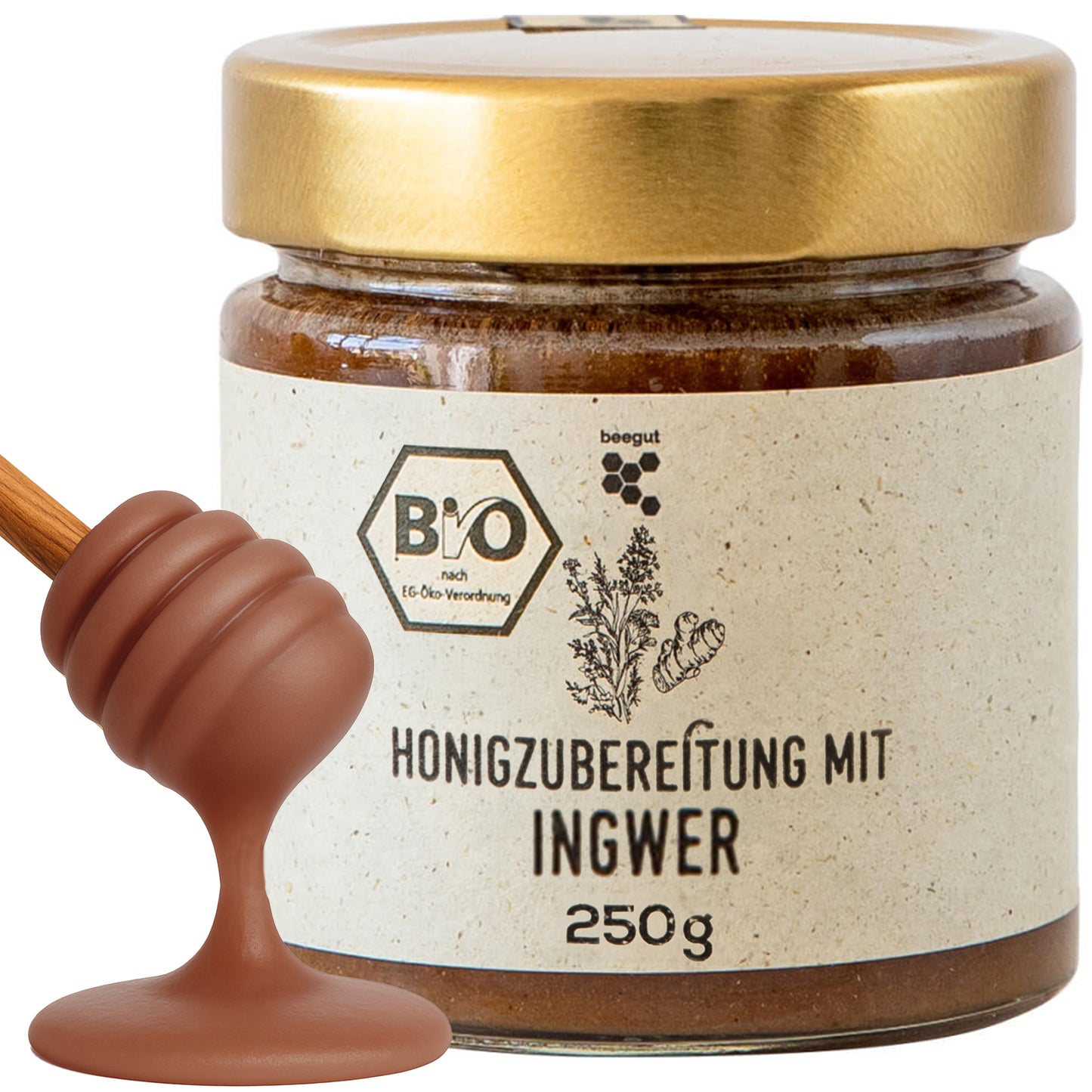 BIO Honigzubereitung mit Ingwer, 250g