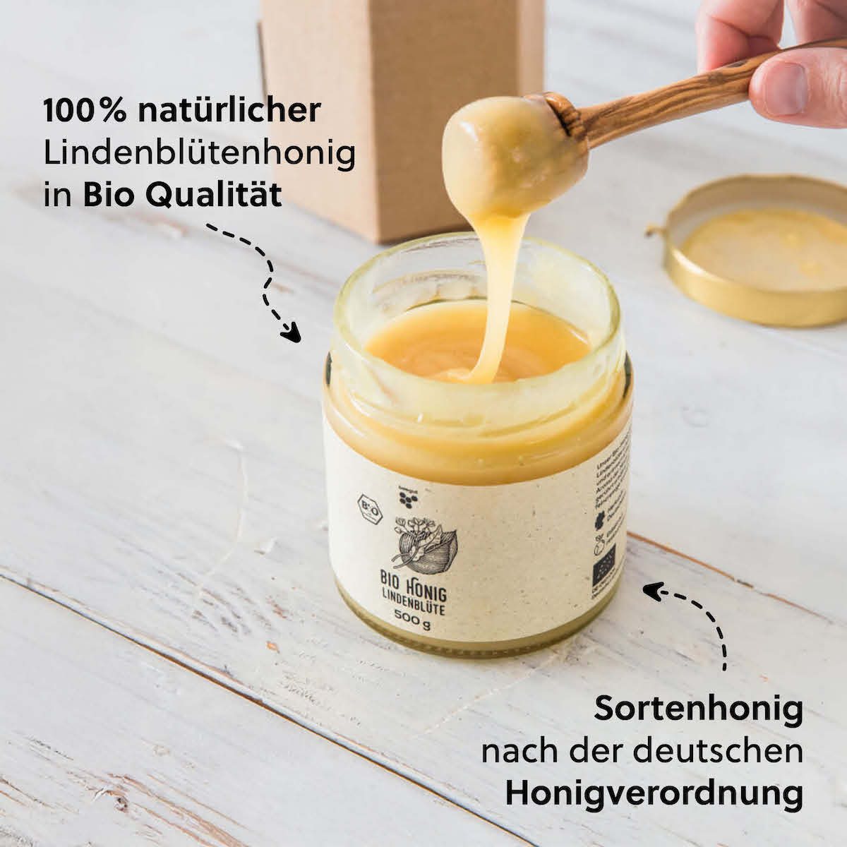 Zertifizierter Sortenhonig=>Lindenblütenhonig darf ein Sortenhonig nur genannt werden, wenn er die Anforderungen der Honigverordnung erfüllt. Durch eine Pollenanalyse lassen wir das bei einem auf Bienenprodukte spezialisierten Labor in Deutschland überprüfen.