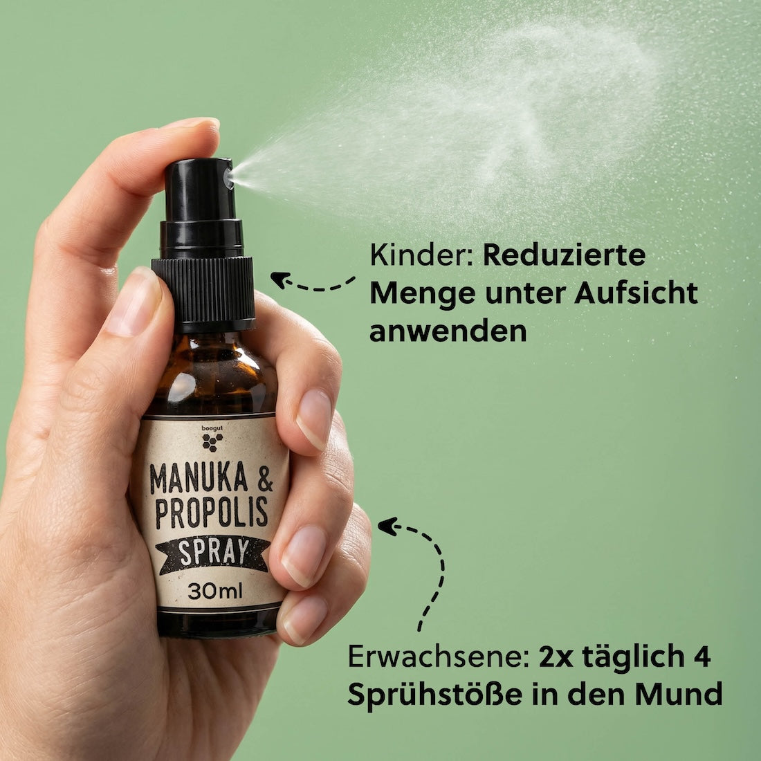 Einfache Anwendung=>Die handliche 30 ml-Sprühflasche ermöglicht eine gezielte und hygienische Anwendung – ideal für zuhause und unterwegs.