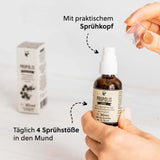 Propolis Spray mit Spitzwegerich & Eukalyptus, 30ml