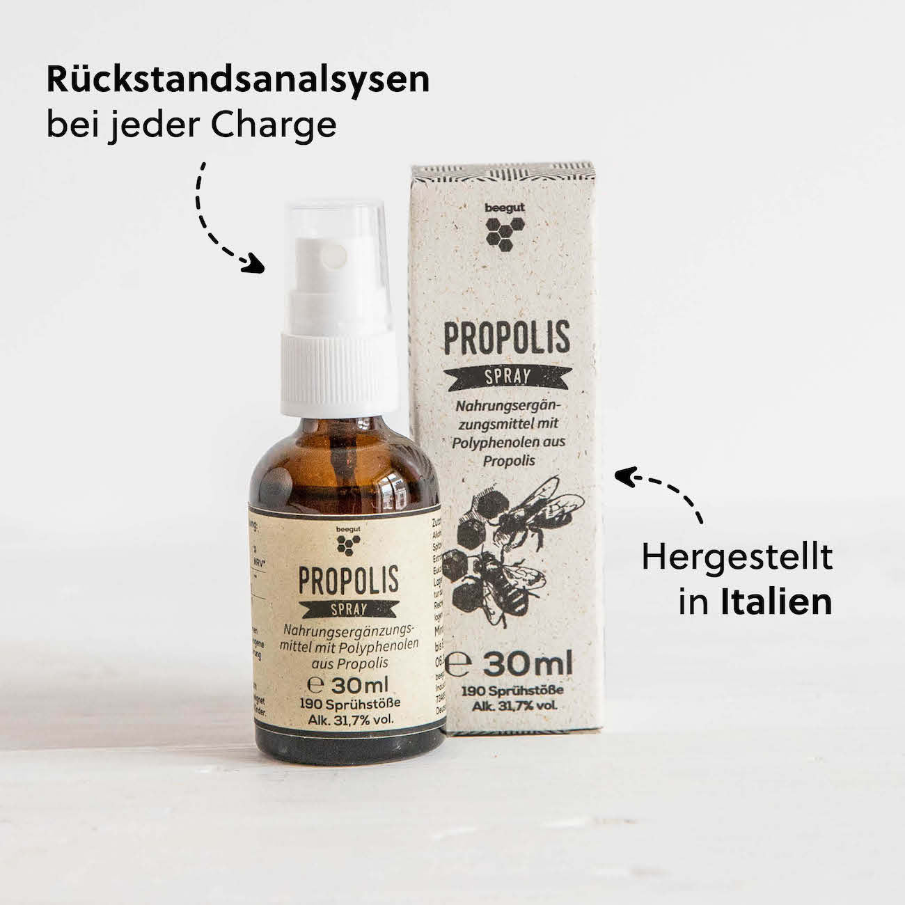 Unser Qualitätsversprechen=>Jede Charge analysiert und hergestellt unter strengen Vorschriften mit ausschließlich natürlichen Rohstoffen.