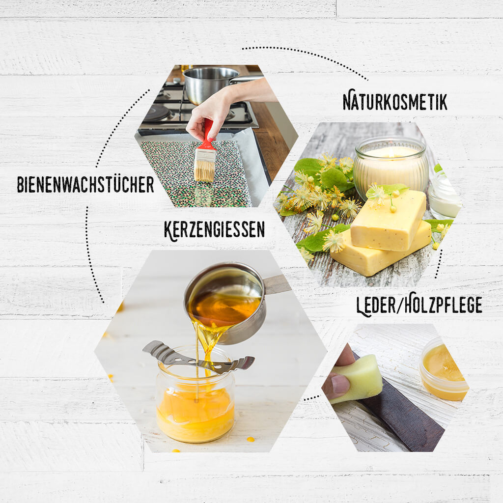 Perfekt für DIY Projekte=>Dank der praktischen Pastillen lässt sich das Bienenwachs genau dosieren und leicht einschmelzen.