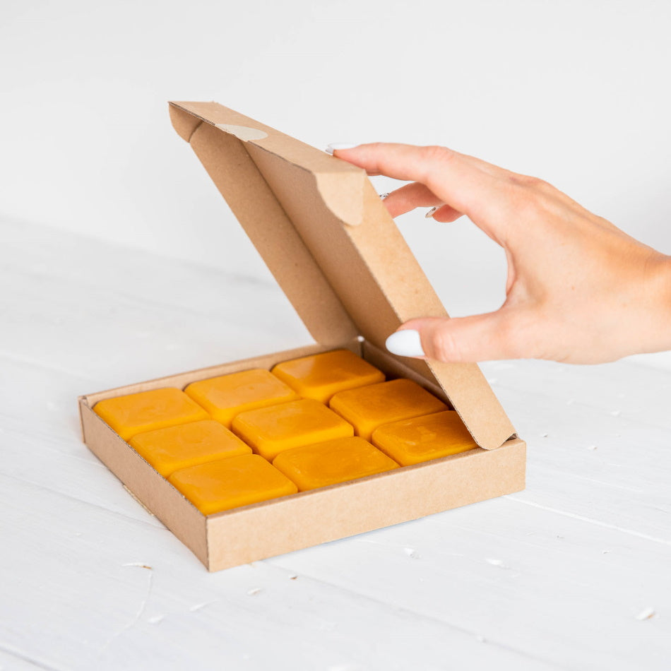 BIO Bienenwachsblöcke, 9 Stück (gesamt 500g)