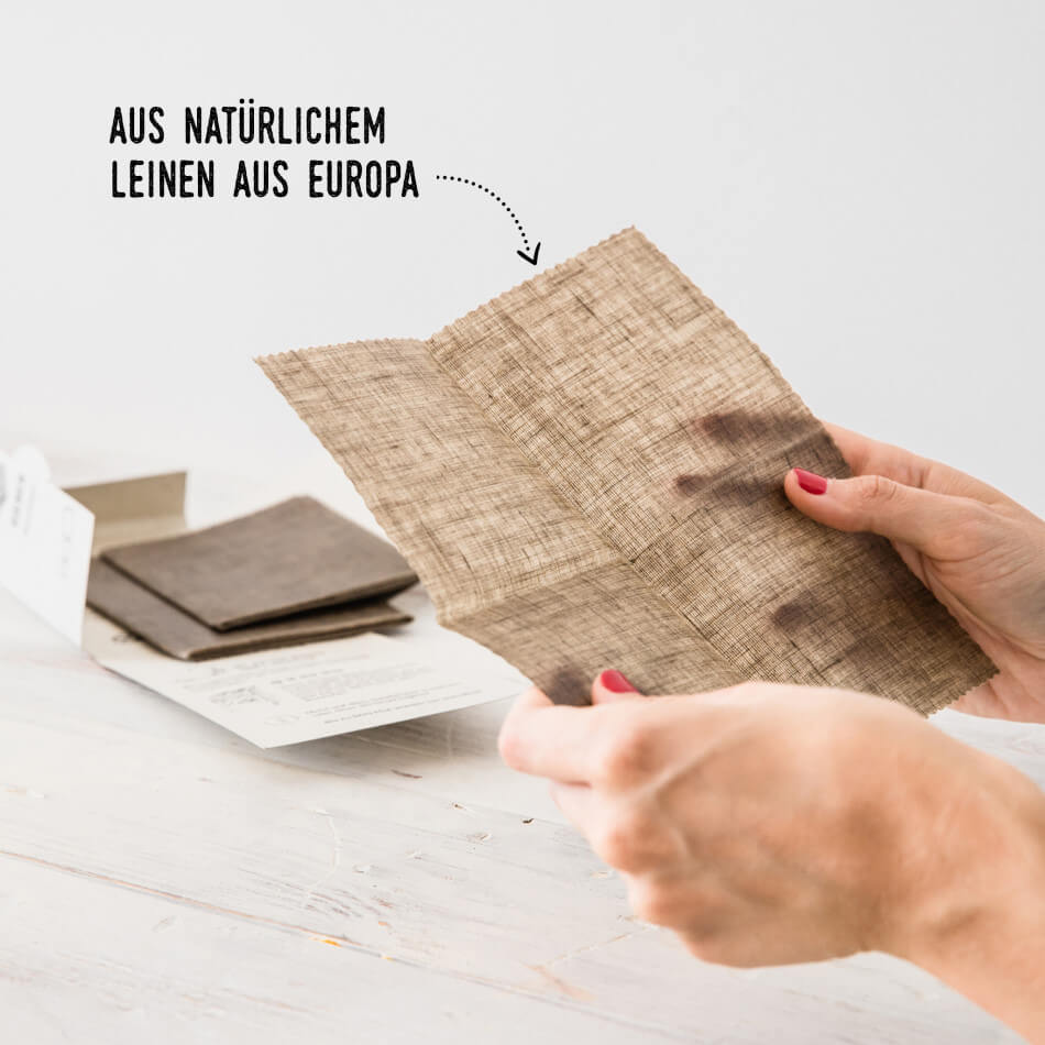 Bienenwachstücher 3er Set LEINEN