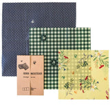 Bienenwachstuch Set mit drei Größen (S,M,L)