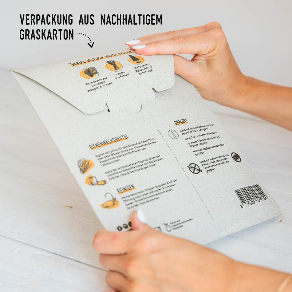 Bienenwachstuchbeutel Leinen