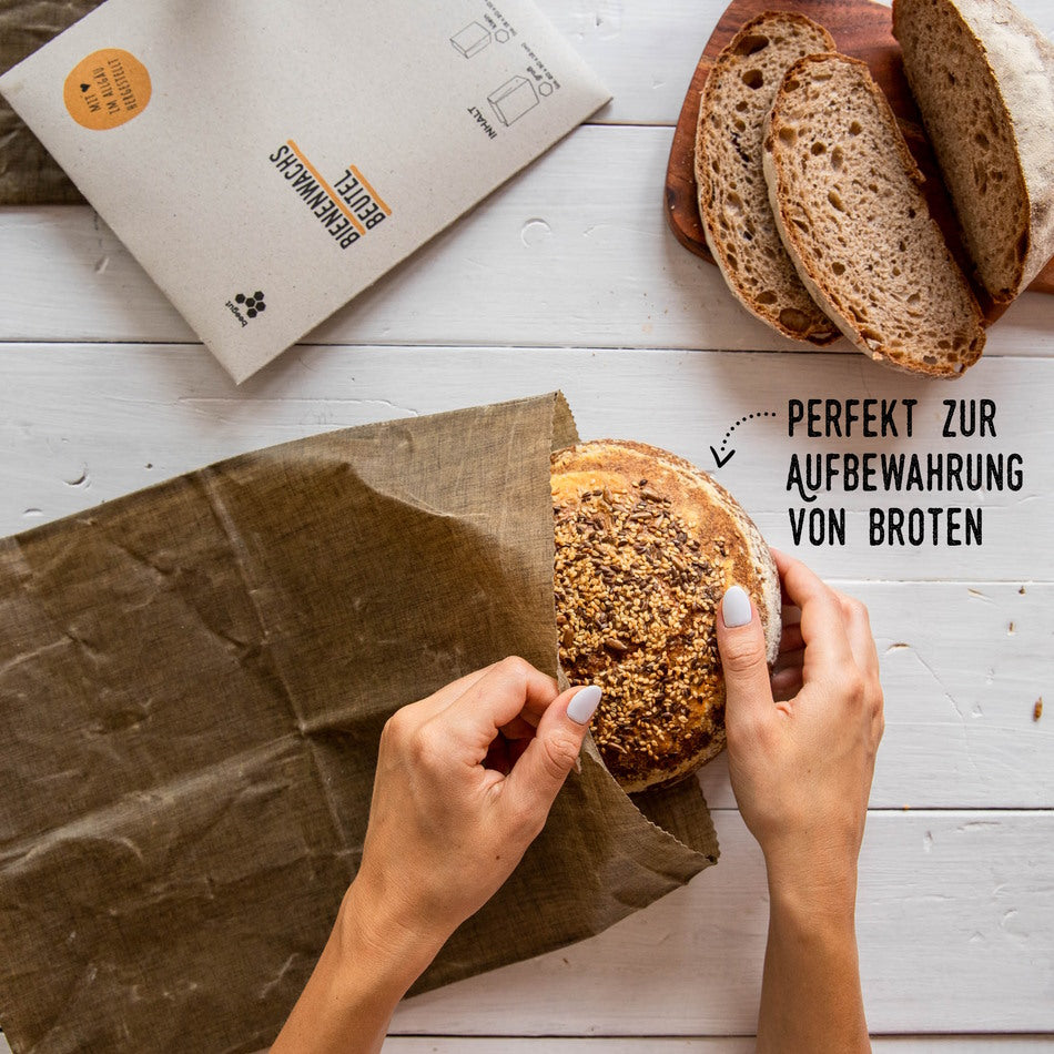 Bienenwachstuchbeutel Leinen